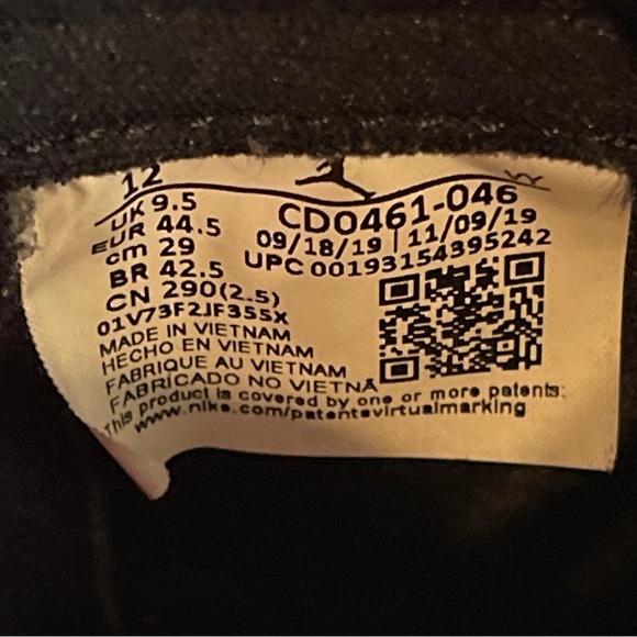 Jordan 1 High OG UNC To Chicago 2020 Size 12 W 10.5 M CD0461-046 Red Blue Black - Picture 9 of 9